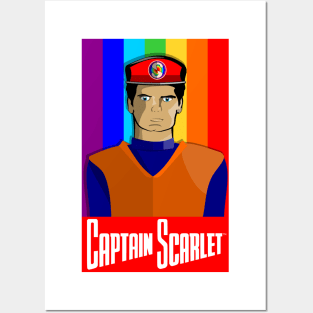 Captain Scarlet Retro Poster Style Posters and Art